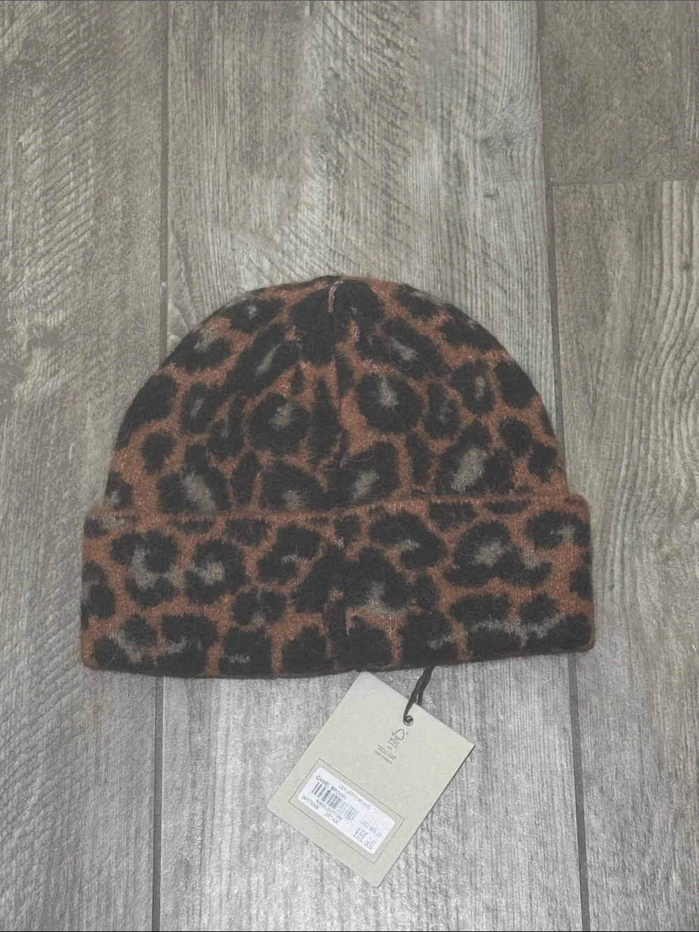 All Saints Leopard-Print Beanie